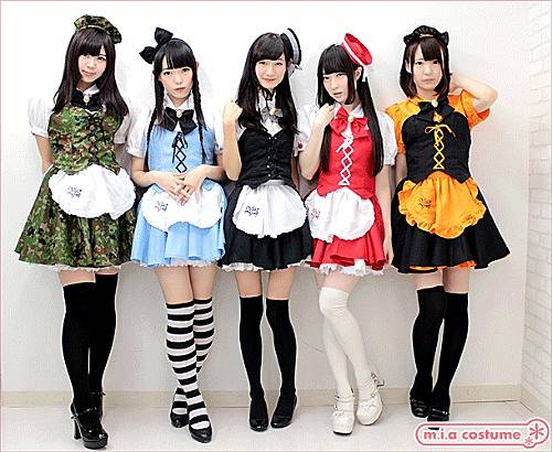 12/23まで出品★ メイド服 Sサイズ メイド喫茶 ミアカフェ 1162EF☆【送料無料・即納】Newミアカフェミニ制服 色：黒