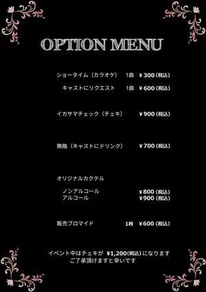 オプションメニューのイメージ