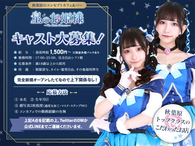 【経験者優遇◎】星のお姫様“キャスト大募集”🌹