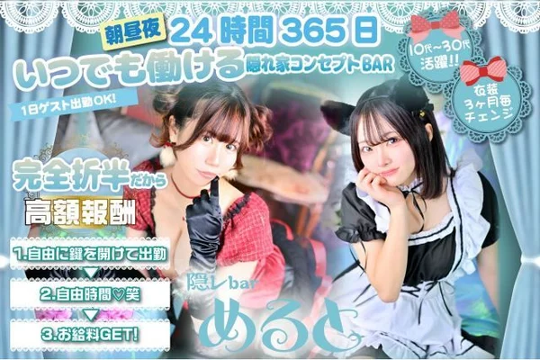 隠レbarめると