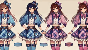 可愛い制服で！