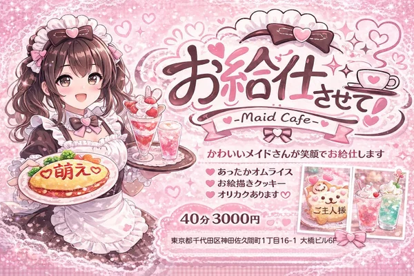 お給仕させて！のイメージ